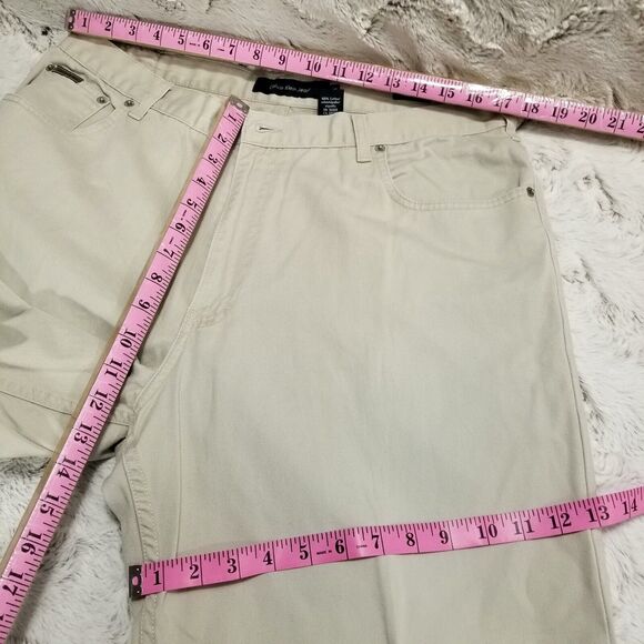 Calvin Klein Jeans Mens 38×30 Silver Easy Fit Flat front Straight - Picture 5 of 14